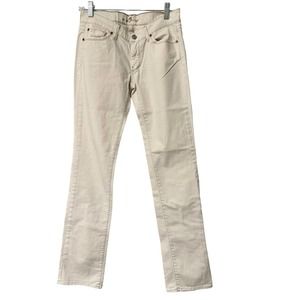 7 For All Mankind Jeans Straight Leg off-White Jeans 28